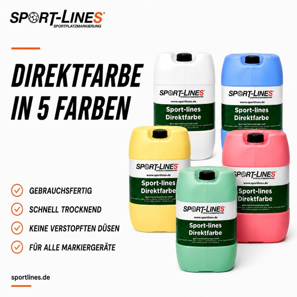 Direktfarbe für Sportplätze Direktfarbe für Sportplätze