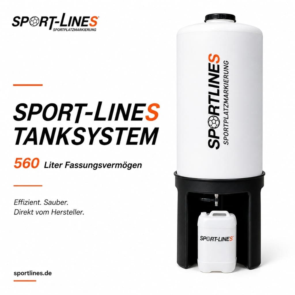 Nie wieder ohne Farbe dastehen: Das Sport-Lines Tanksystem