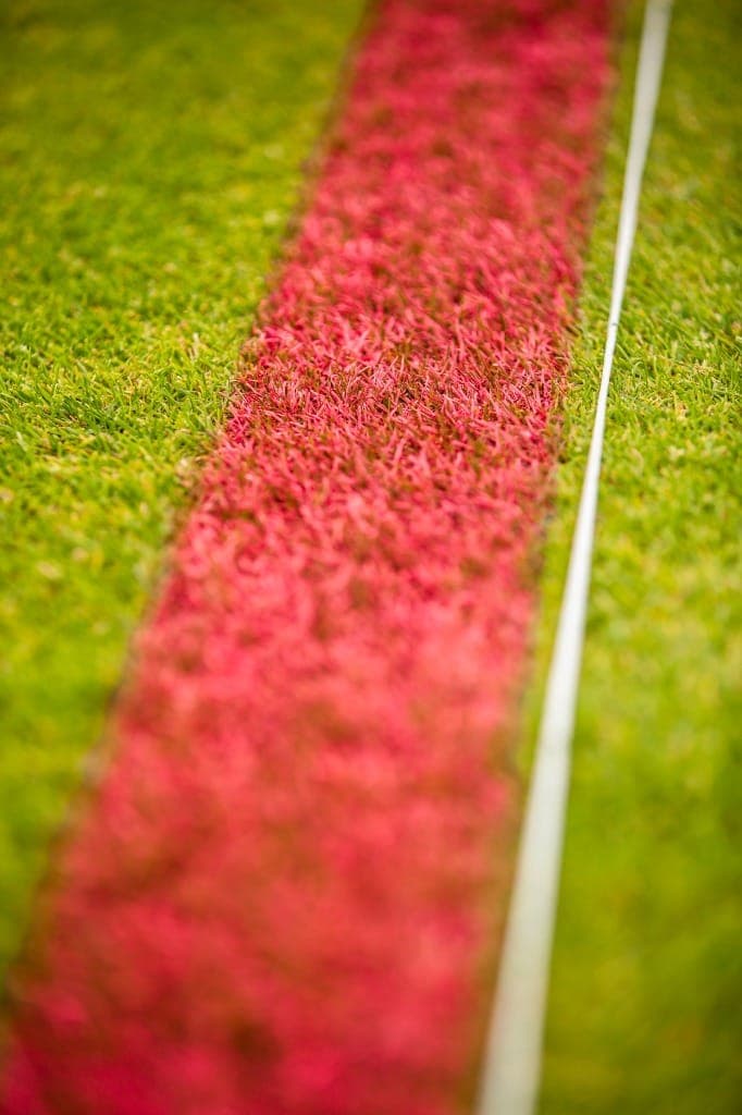 Rote Linienmarkierung Detailaufnahme Rote Linienmarkierung Detailaufnahme