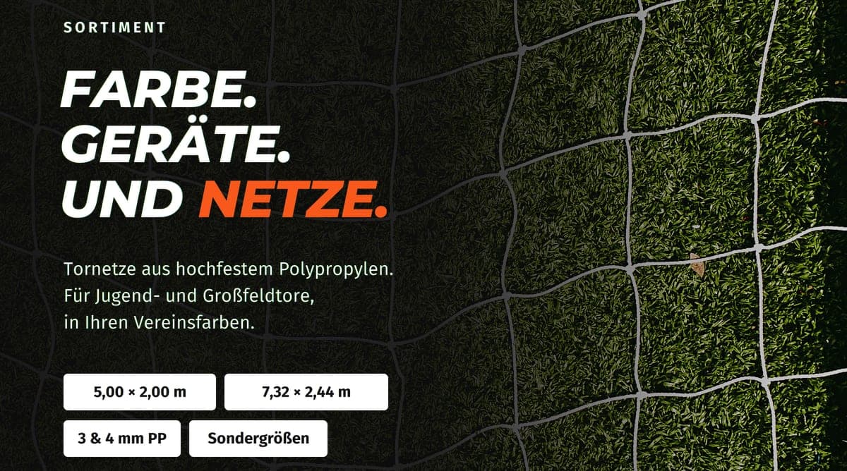 Das richtige Tornetz finden: Größe, Auslage und Materialstärke Das richtige Tornetz finden: Größe, Auslage und Materialstärke