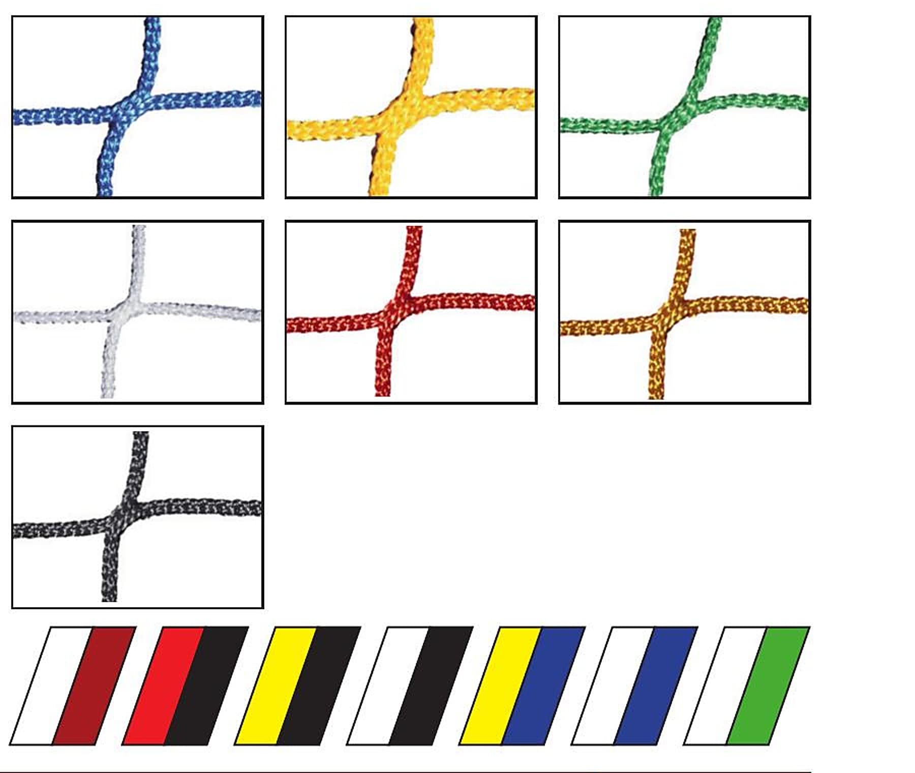 Fußball-Tornetz Weiß 3mm (80/150cm)