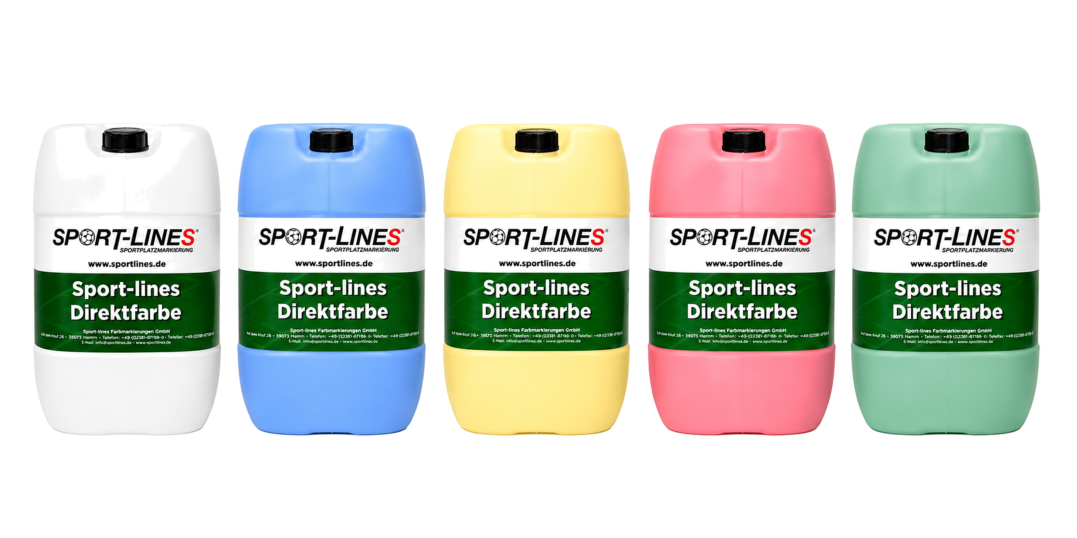 Sport-Lines Direktfarbe in fünf Farben