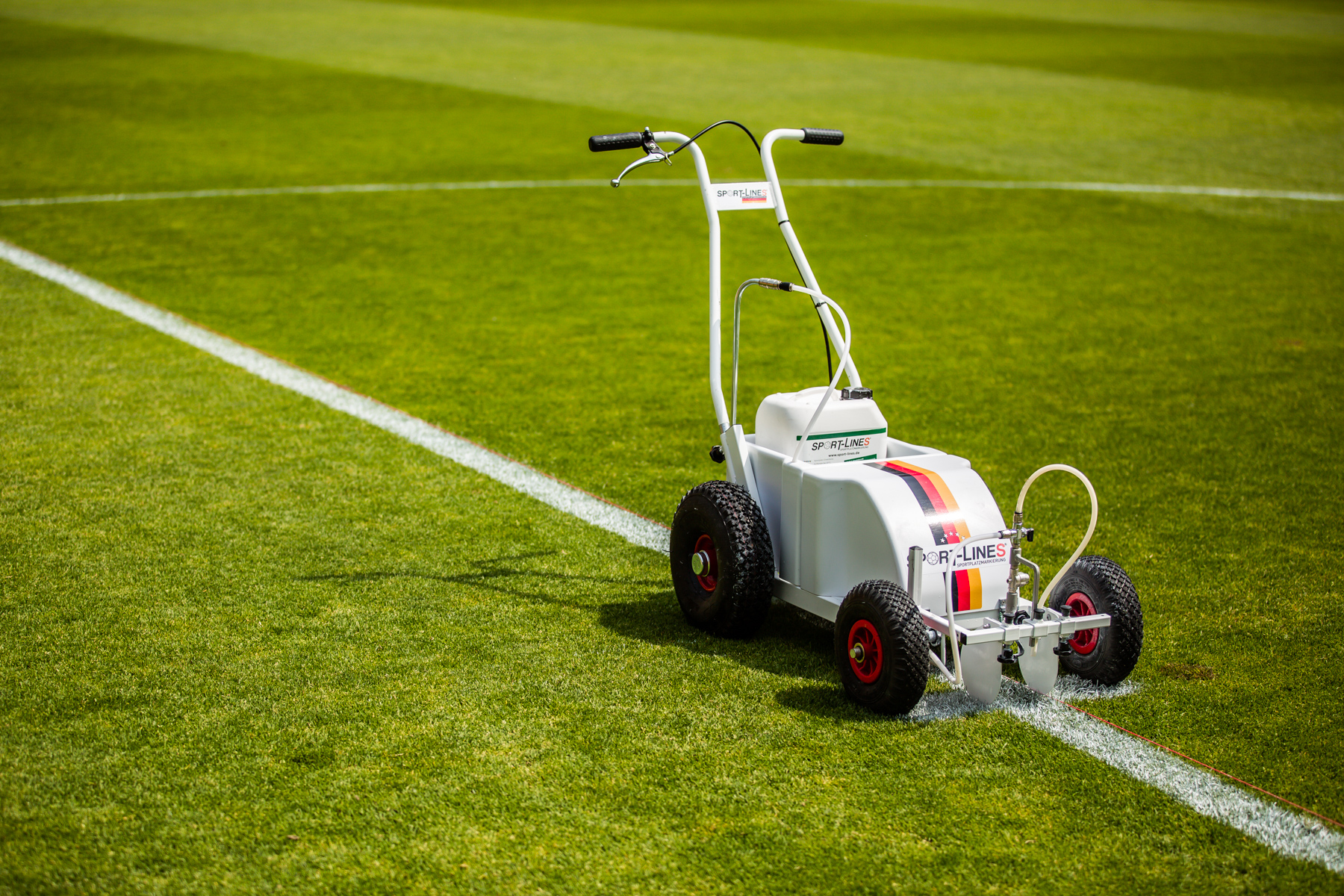 Professionelle Sportplatzmarkierung